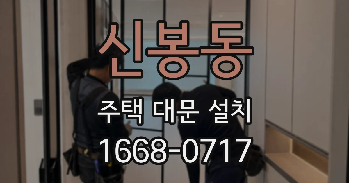 신봉동 주택 대문 설치