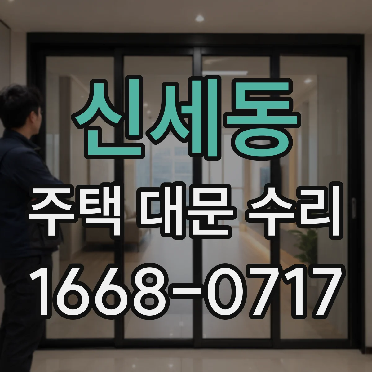 신세동 주택 대문 수리