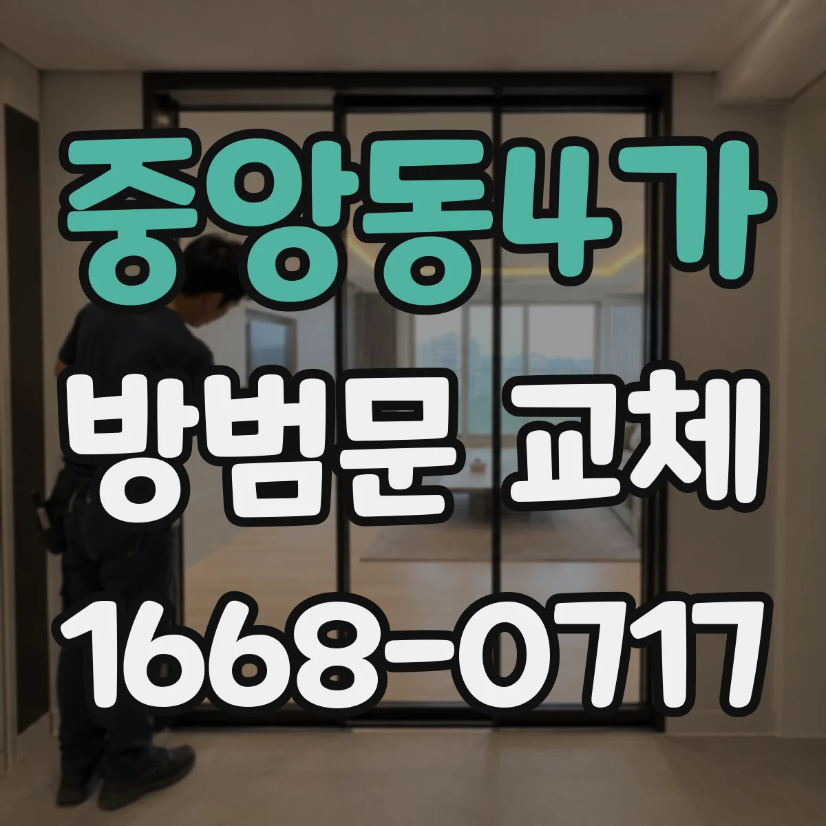 중앙동4가 방범문 교체
