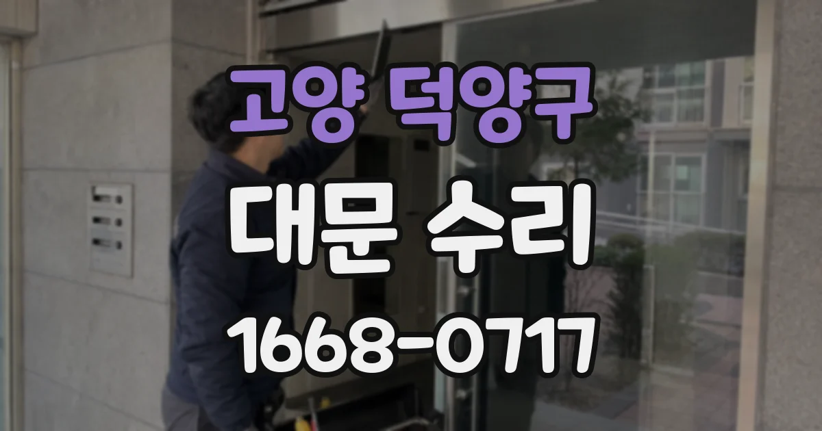 고양 덕양구 대문 수리