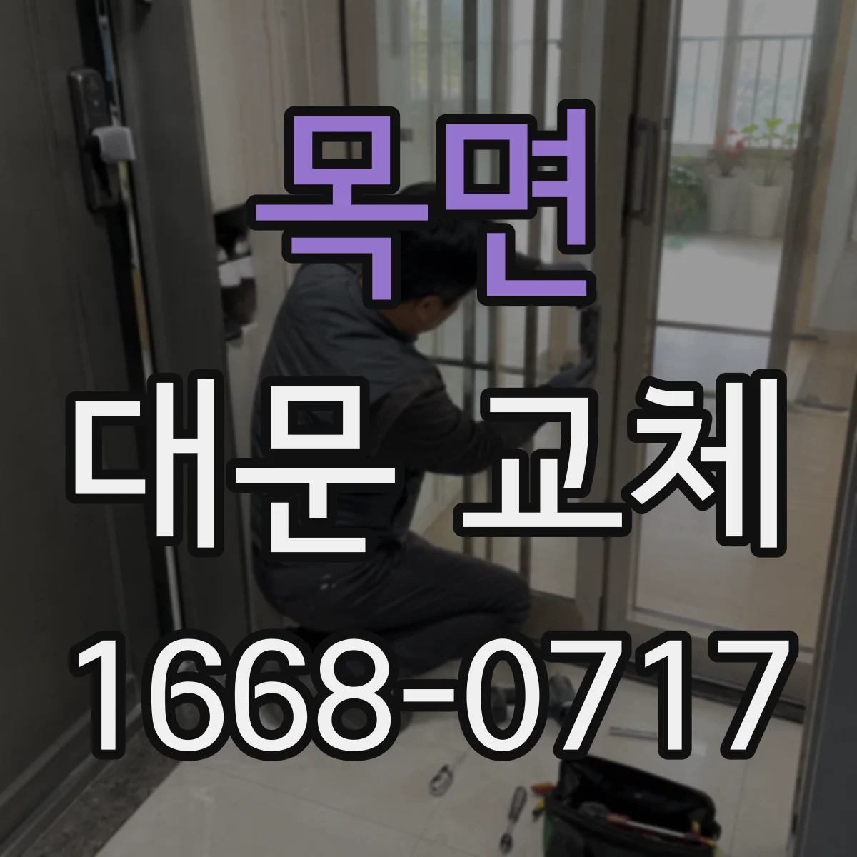 목면 대문 교체