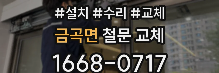 금곡면 철문 교체