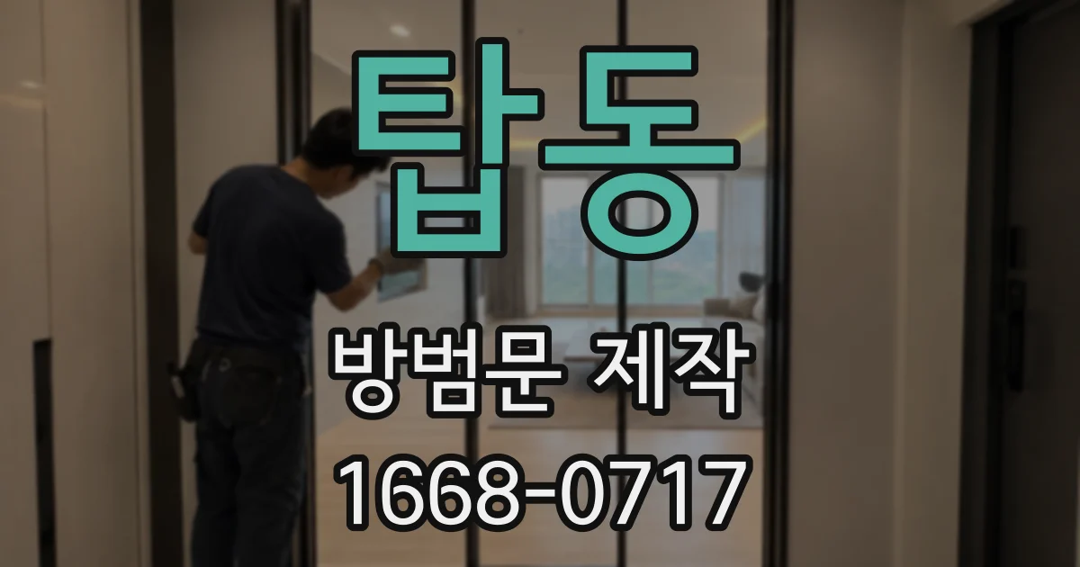 탑동 방범문 제작