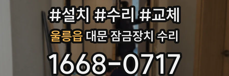 울릉읍 대문 잠금장치 수리