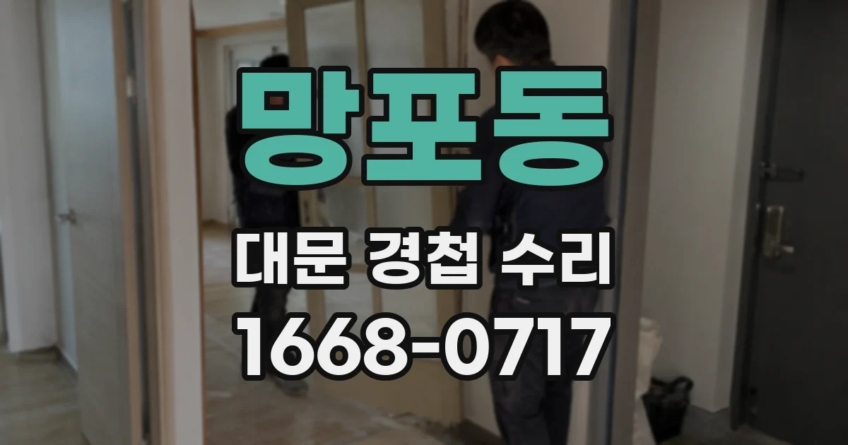 망포동 대문 경첩 수리