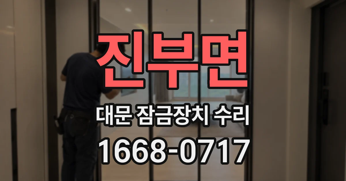 진부면 대문 잠금장치 수리