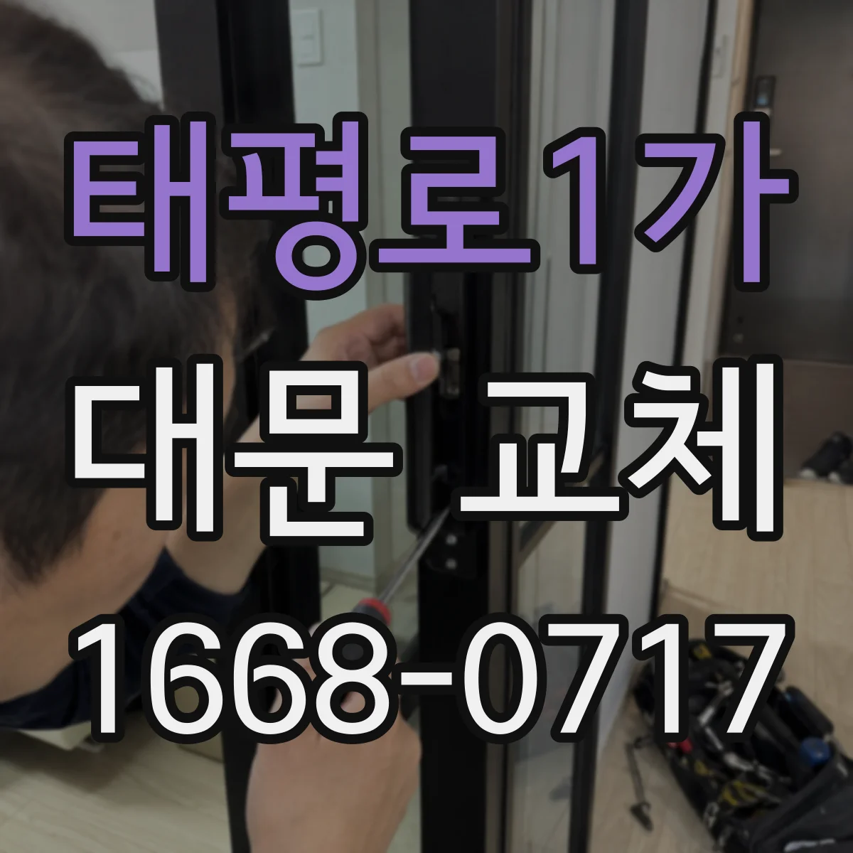 태평로1가 대문 교체