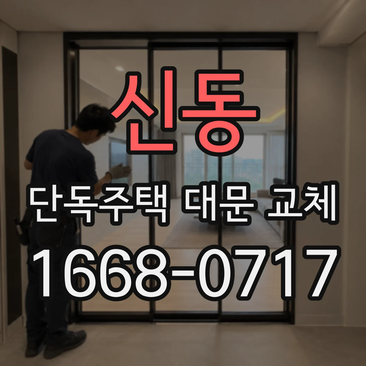 신동 단독주택 대문 교체