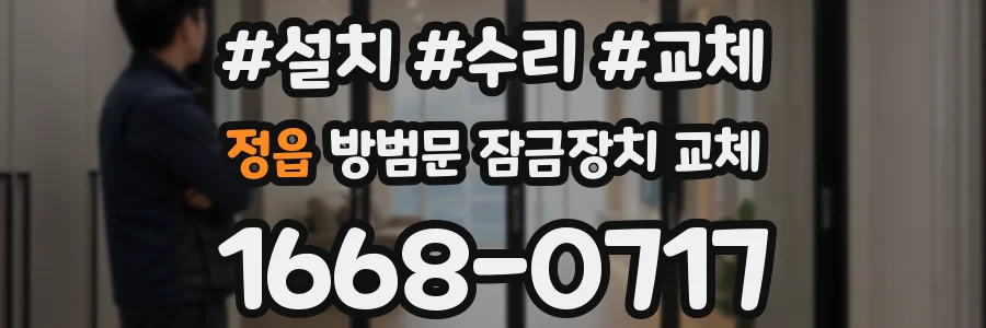 정읍 방범문 잠금장치 교체