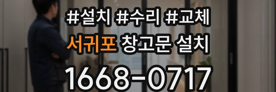 서귀포 창고문 설치