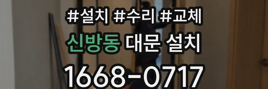 신방동 대문 설치