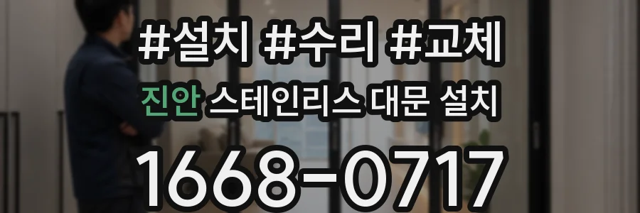 진안 스테인리스 대문 설치