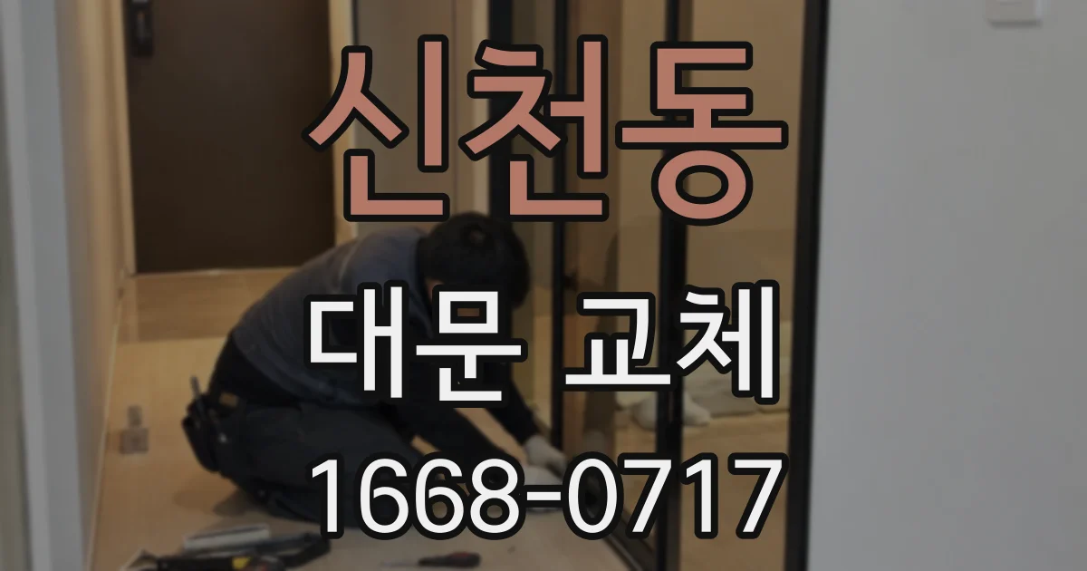 신천동 대문 교체