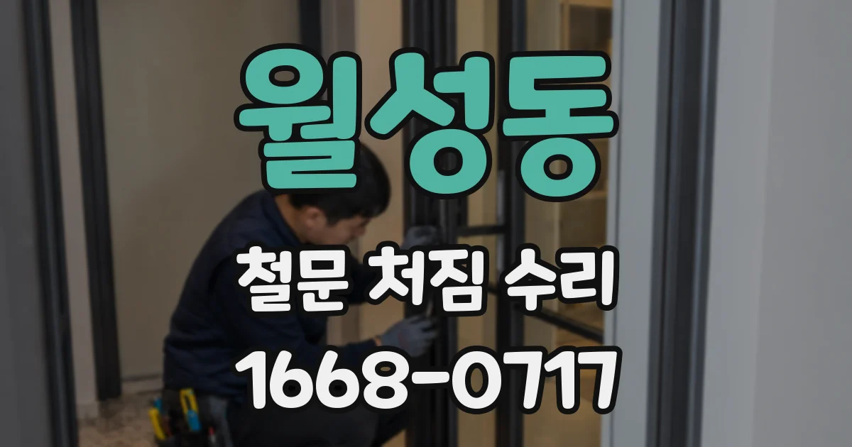 월성동 철문 처짐 수리
