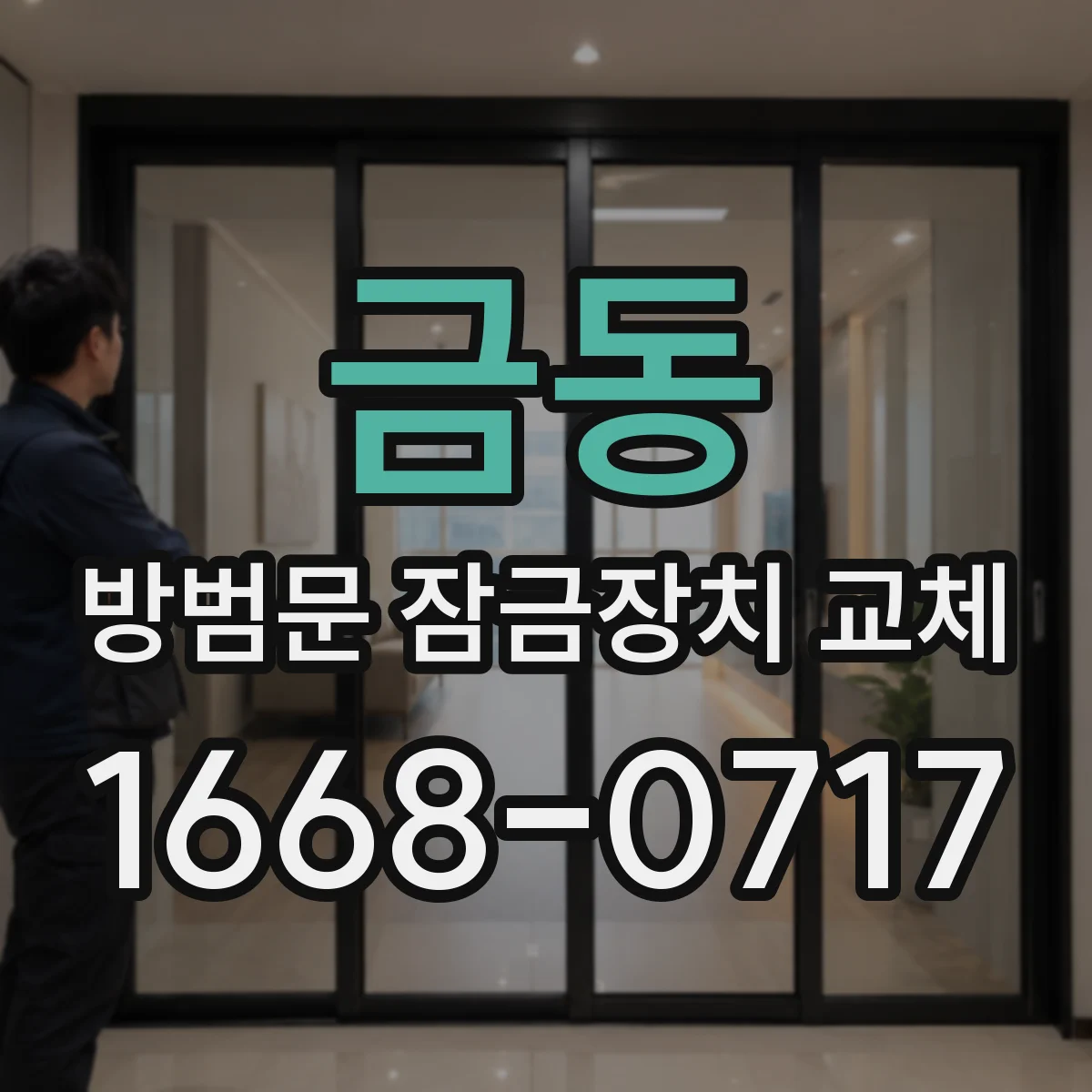 금동 방범문 잠금장치 교체