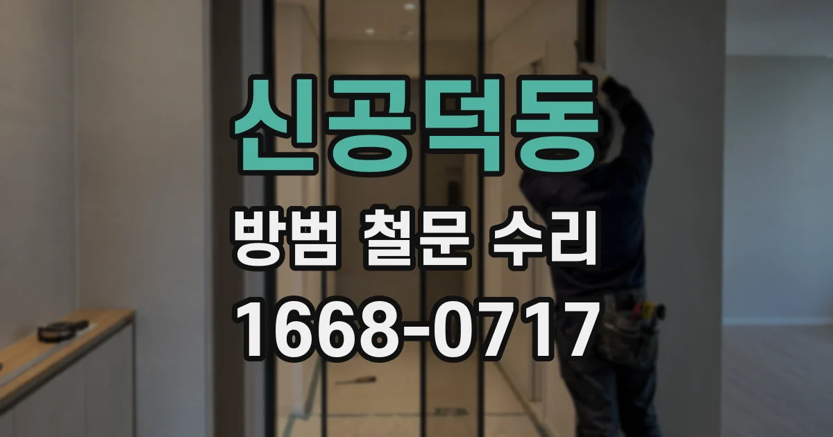 신공덕동 방범 철문 수리