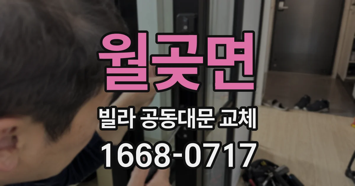 월곶면 빌라 공동대문 교체