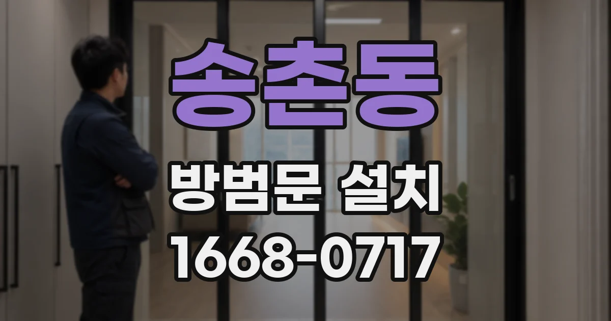 송촌동 방범문 설치