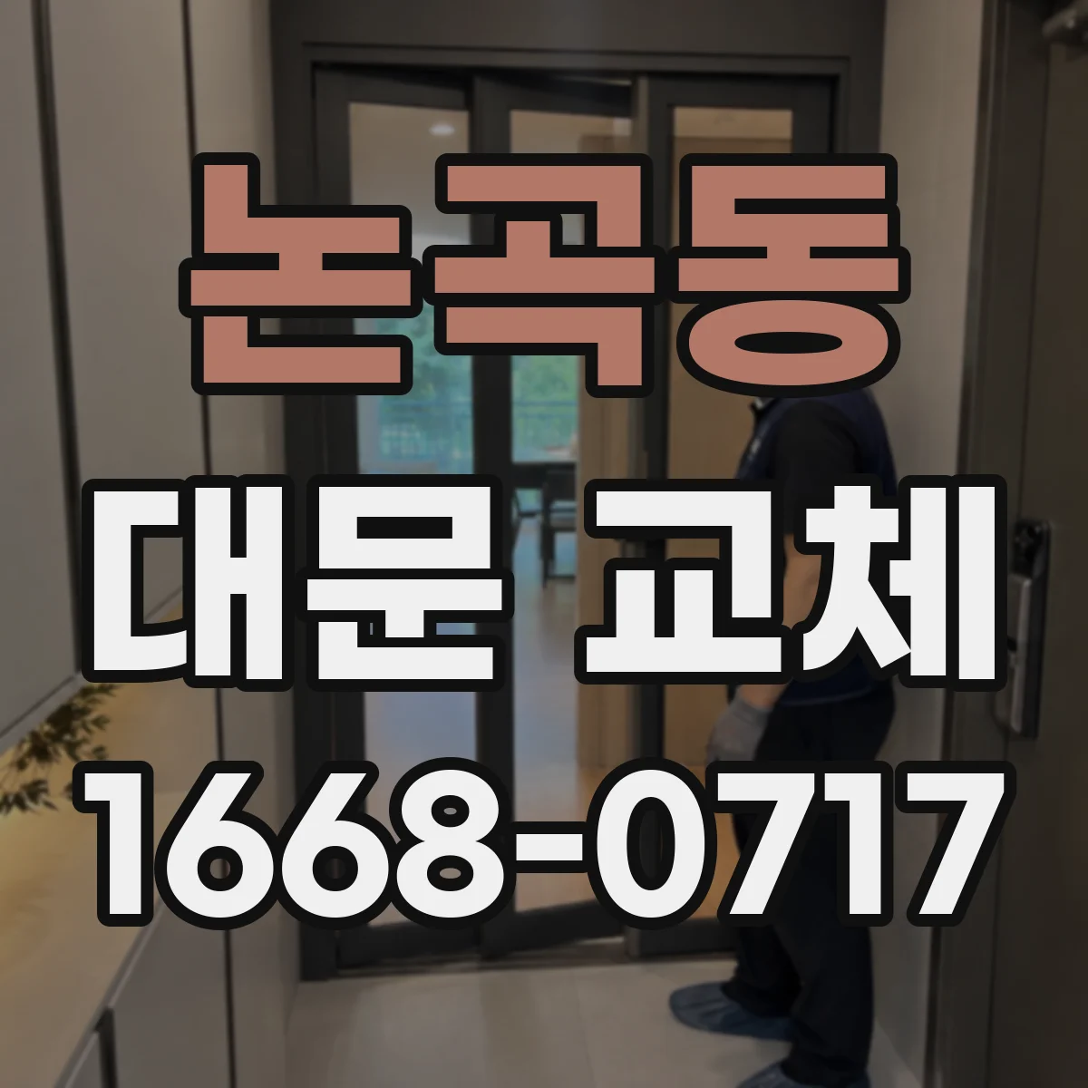 논곡동 대문 교체