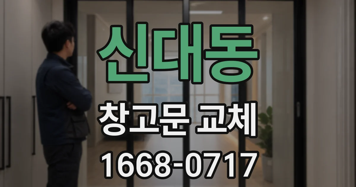 신대동 창고문 교체