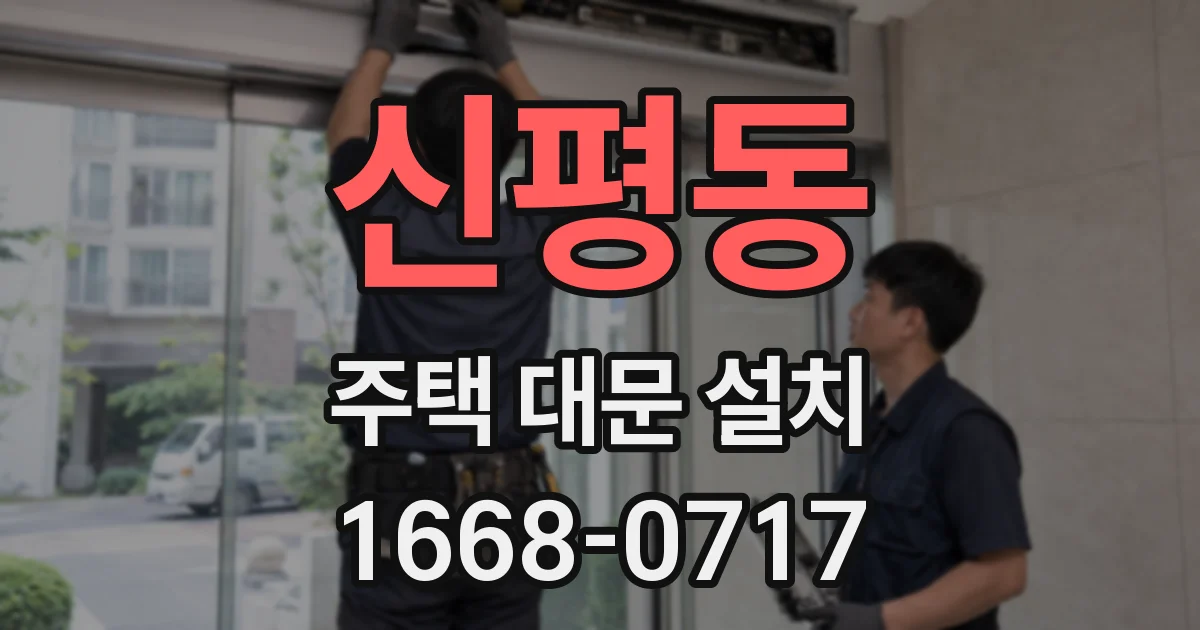 신평동 주택 대문 설치