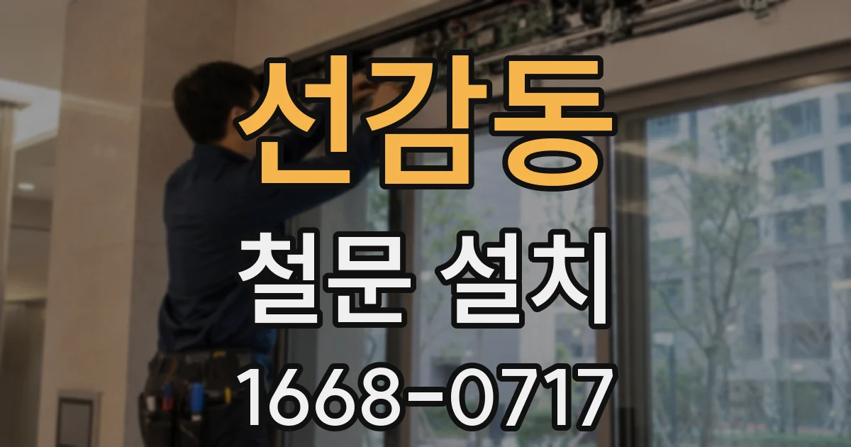 선감동 철문 설치