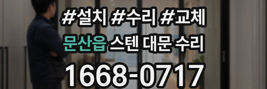 문산읍 스텐 대문 수리