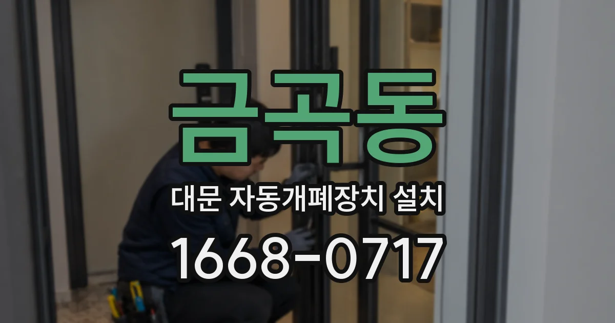 금곡동 대문 자동개폐장치 설치