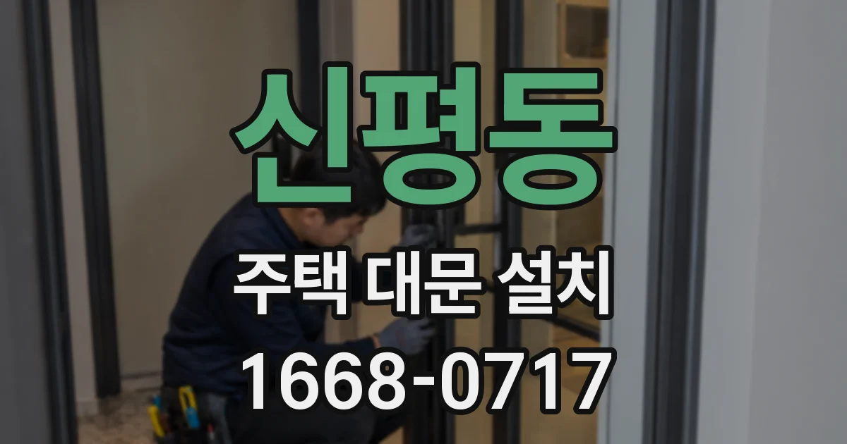 신평동 주택 대문 설치