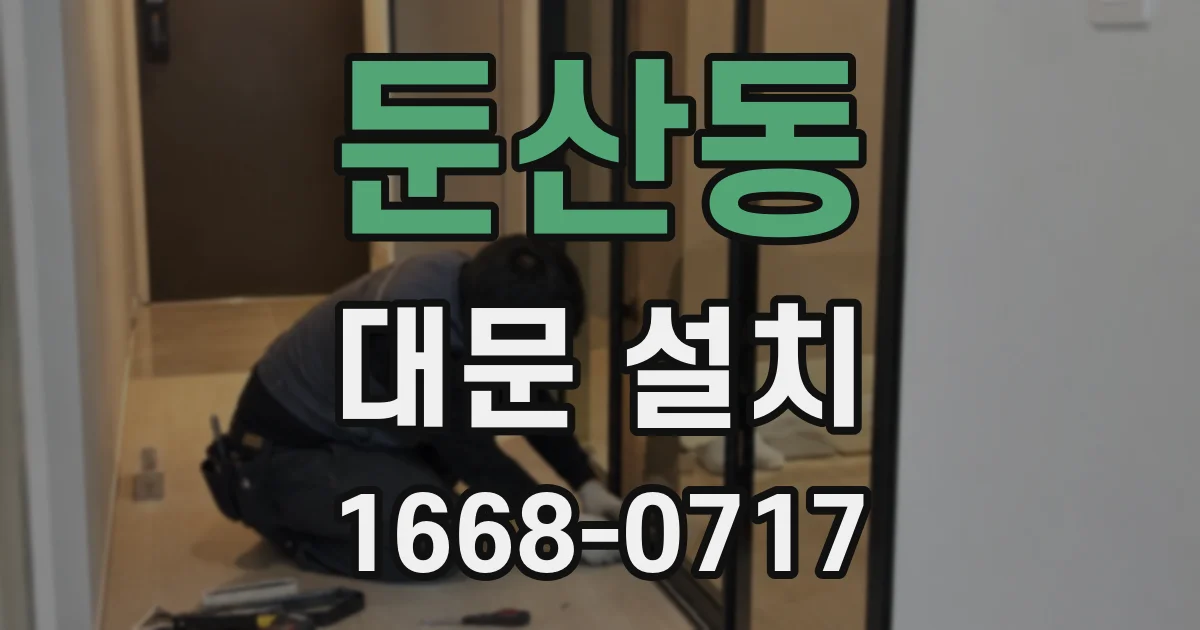 둔산동 대문 설치
