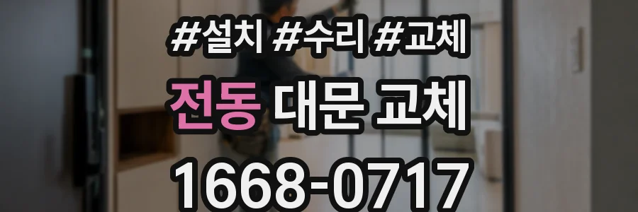 전동 대문 교체