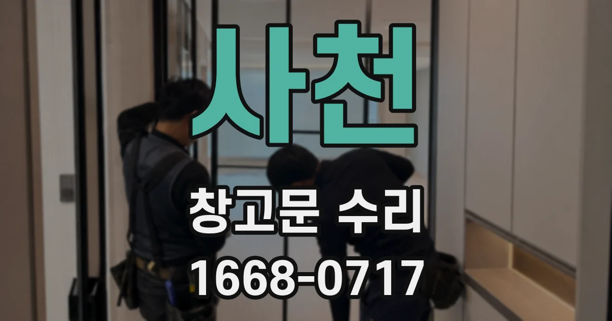 사천 창고문 수리