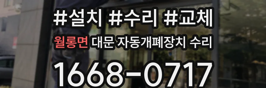 월롱면 대문 자동개폐장치 수리