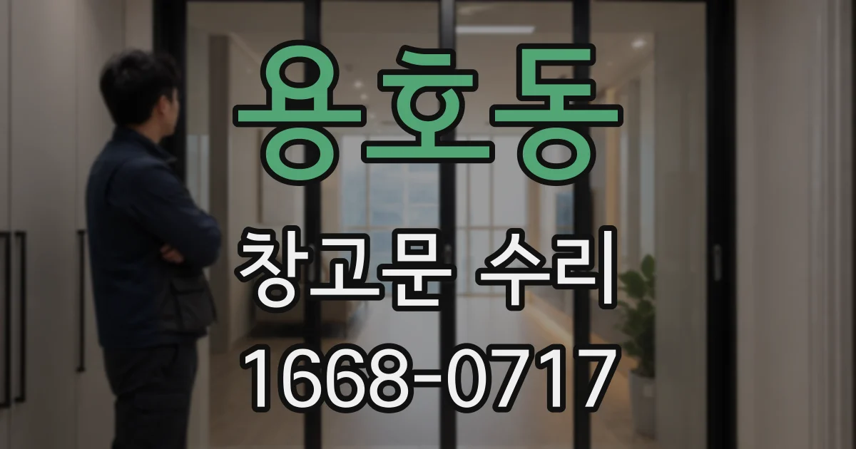 용호동 창고문 수리