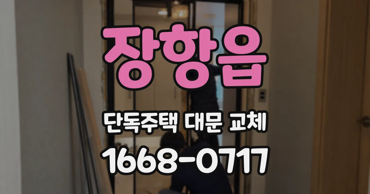 장항읍 단독주택 대문 교체