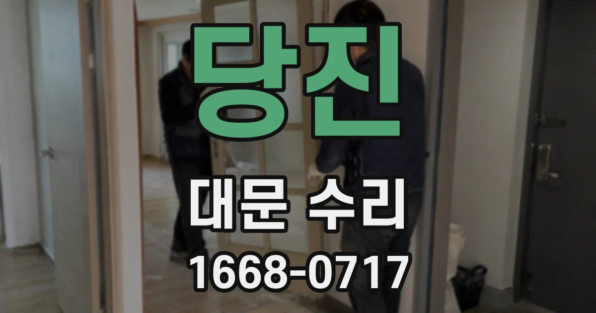 당진 대문 수리