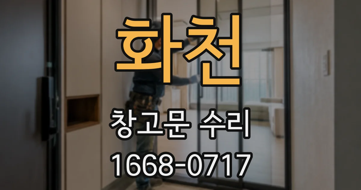 화천 창고문 수리