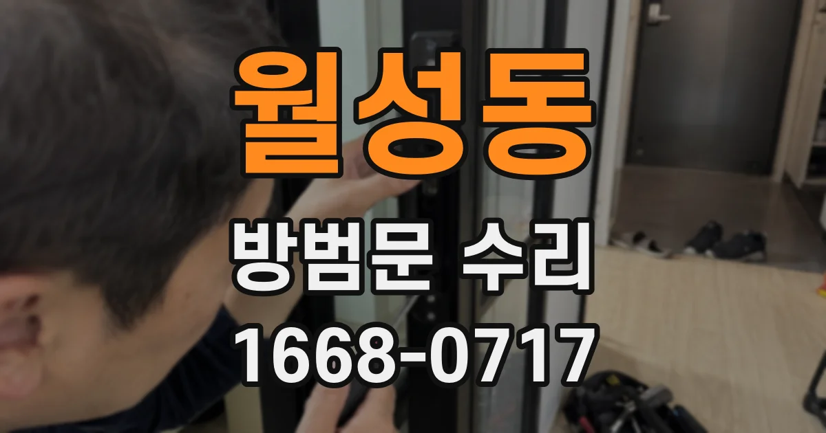 월성동 방범문 수리