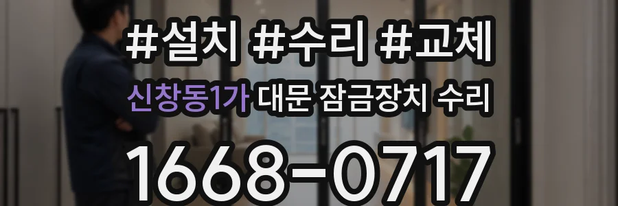 신창동1가 대문 잠금장치 수리