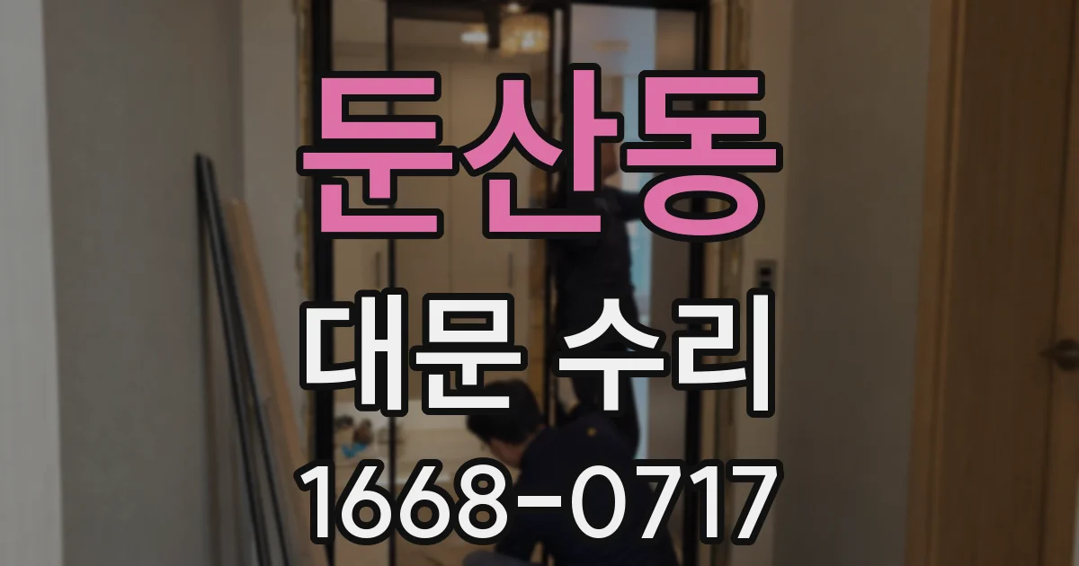둔산동 대문 수리