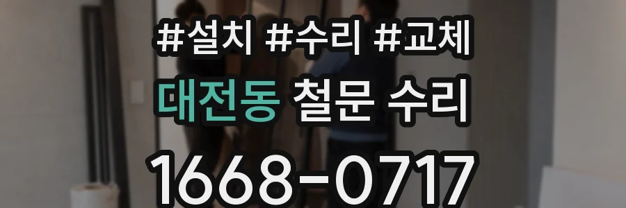 대전동 철문 수리