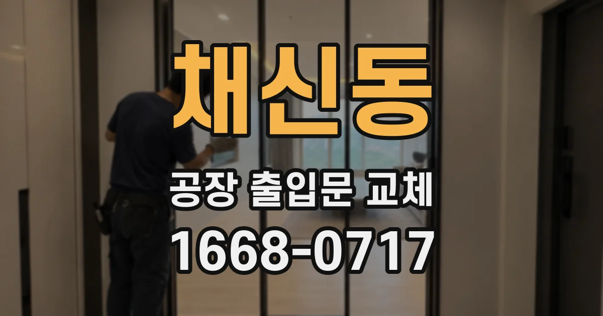 채신동 공장 출입문 교체
