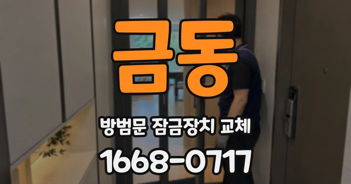 금동 방범문 잠금장치 교체