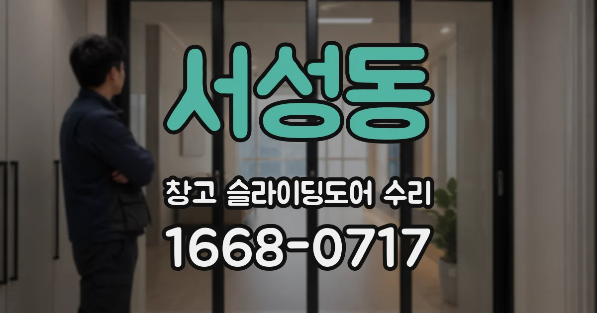 서성동 창고 슬라이딩도어 수리
