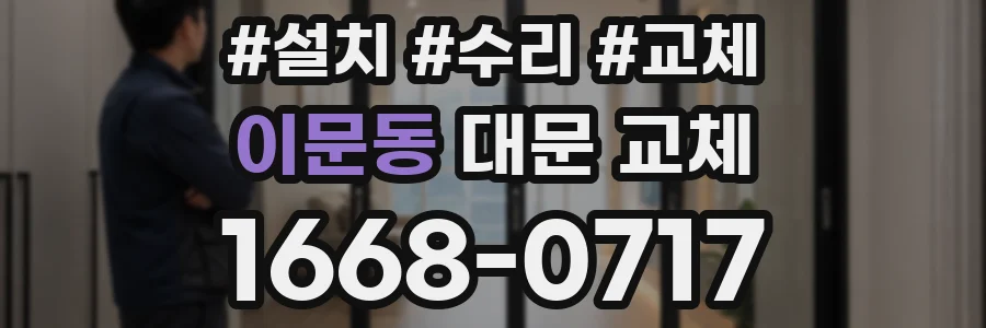 이문동 대문 교체