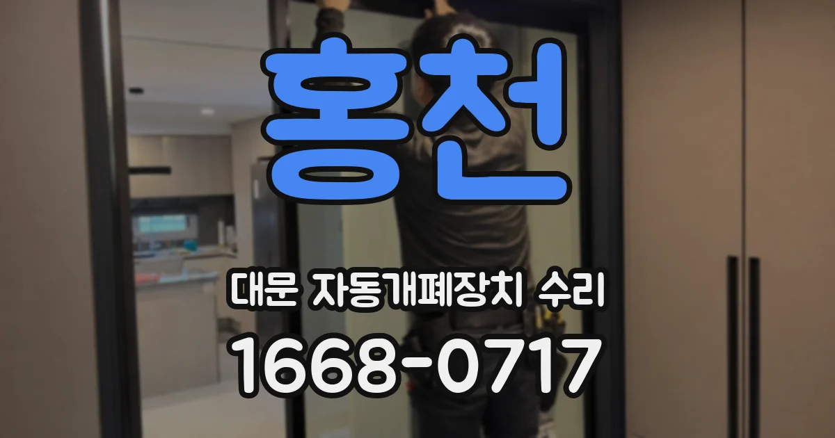 홍천 대문 자동개폐장치 수리