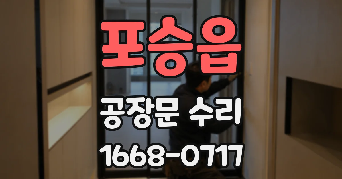 포승읍 공장문 수리