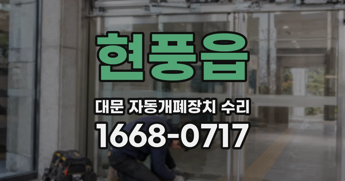현풍읍 대문 자동개폐장치 수리