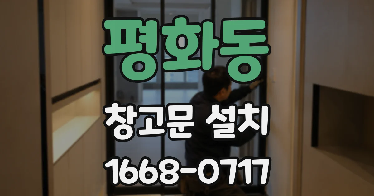 평화동 창고문 설치
