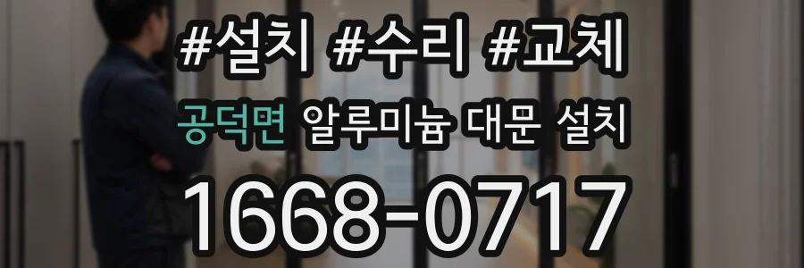 공덕면 알루미늄 대문 설치
